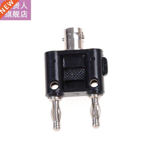1x Adapter BNC Female Jack To Two Dual 4mm Banana Binding Ma