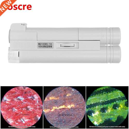 Handheld Microscope 100X Mini Pocket Portable Microscope LED