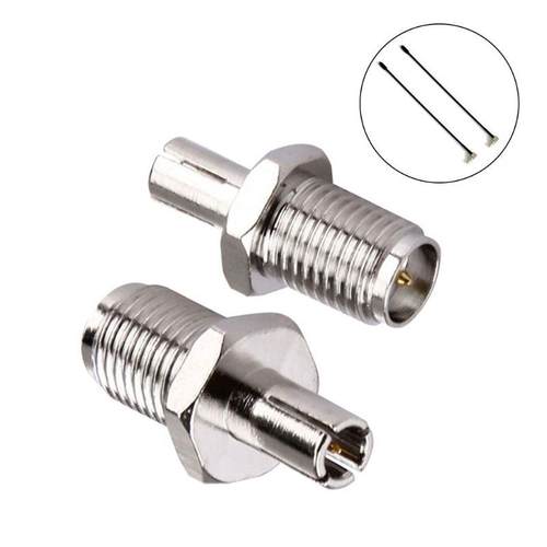 2pcs Coaxial Adapter SMA to TS9 RFCoaxial Connector SMA Fem