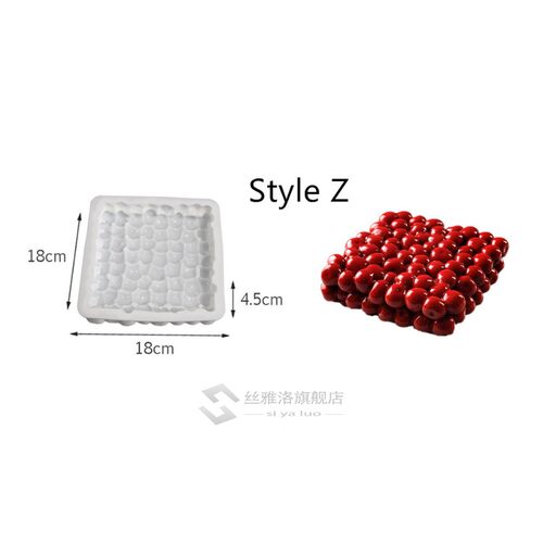 Pop Cake Decorating Mold 3D Silicone Molds Baking Heart Rou