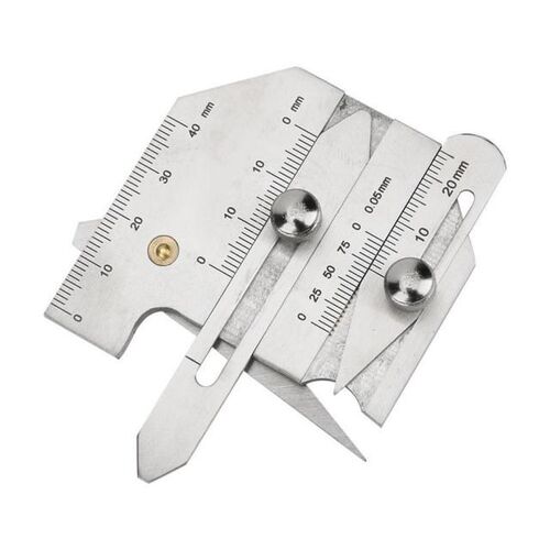 HJC40 Double Slide Stainless Steel Welding Pit Seam Gauge Be