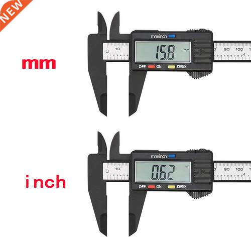 150mm Electronic Digital Caliper 6 Inch Carbon Fiber Vernier