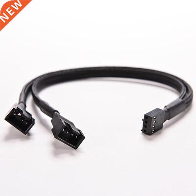 4Pin PWM To PWM Case Fan Power Sleeved Y-Splitter Adapter Ca