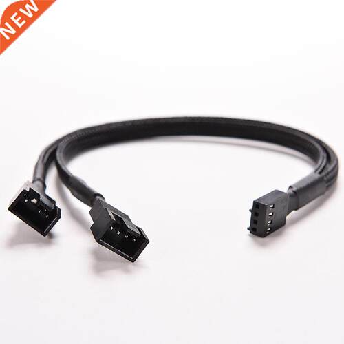 4Pin PWM To PWM Case Fan Power Sleeved Y-Splitter Adapter Ca