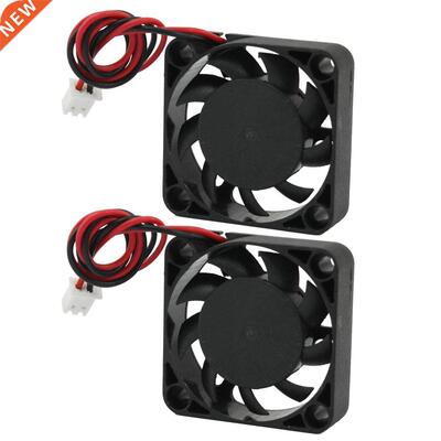 CAA-DC 12V 0.10A 2 Wire Brushless Cooling Fan Black 40mmx40m