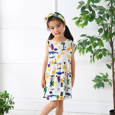 Kid Baby Girl Princess Dress Sleeveless Backless Dresses