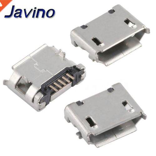 20pcs/lot 5 Pin SMT Socket Connector Micro USB Type B Female