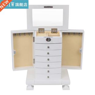 New Handcrafted Wooden Jewelry Box Organizer Wood 8 Layers C