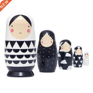 1 Set Wooden Russian Nesting Doll Matryoshka Dolls for Child