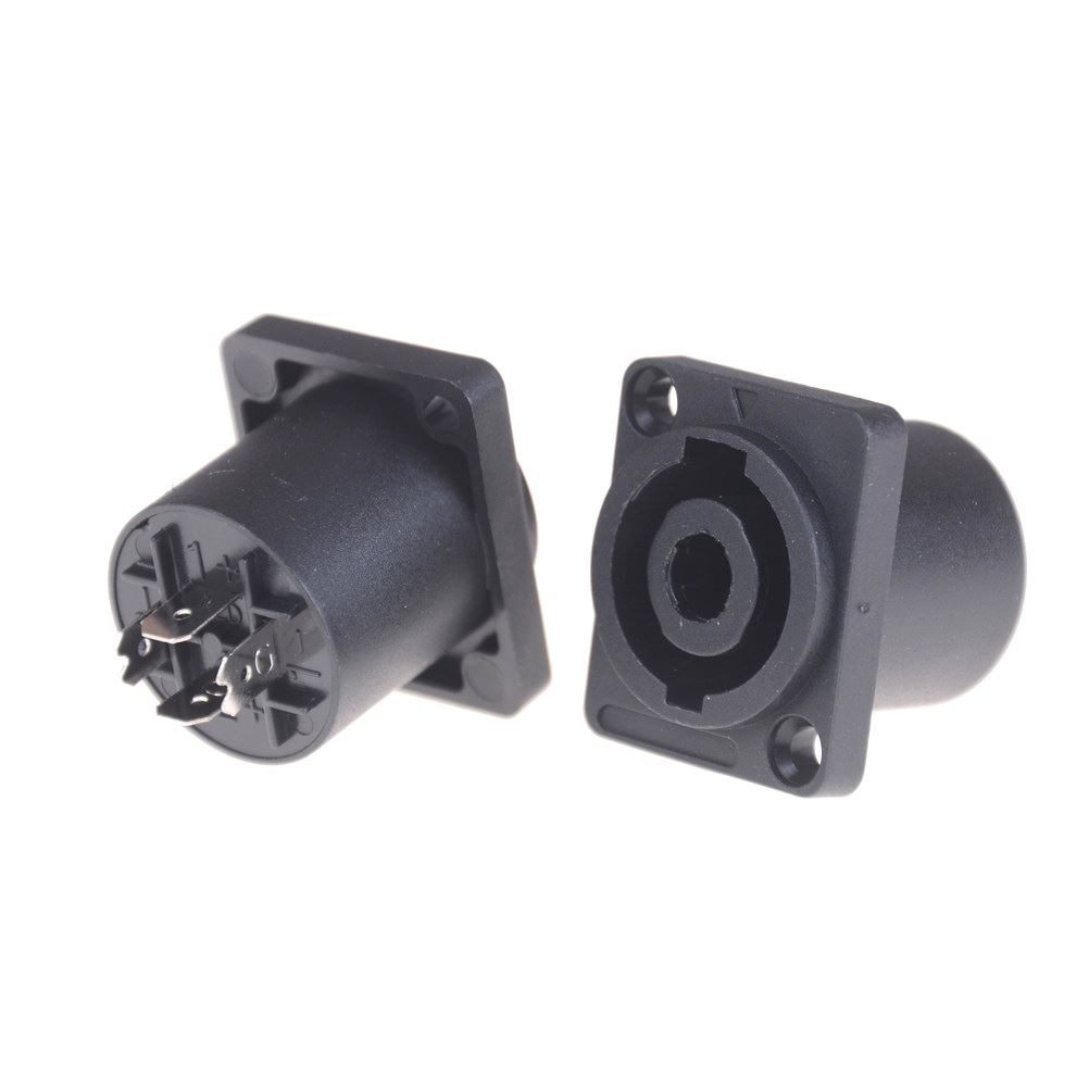 2Pcs 4 Pole Female Jack Compatible Audio Cable Connector So