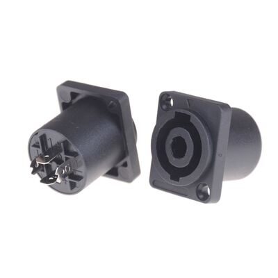 2Pcs 4 Pole Female Jack Compatible Audio Cable Connector So