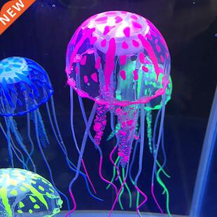 Artificial Swim Effect Jellyfish Aquarium Decoration Fish Ta