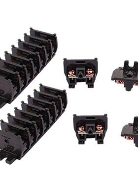 20pcs 600V 10A Rail Mounted Assembled Terminal Block Cable C