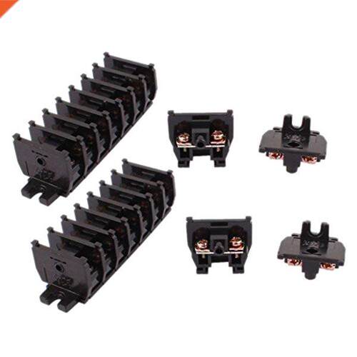 20pcs 600V 10A Rail Mounted Assembled Terminal Block Cable C
