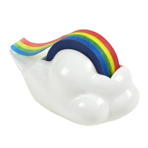 Rainbow Masking Tape Cartoon Dispenser Roll Holder Desktop D