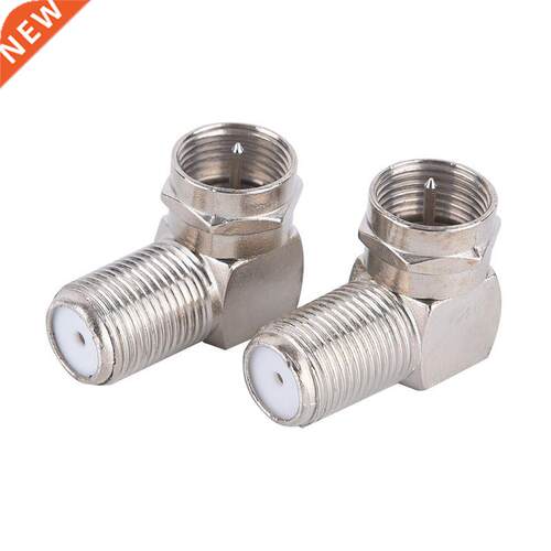 2pcs 90 Degree Rght Angle TV Aeral Antenna Plug Connector