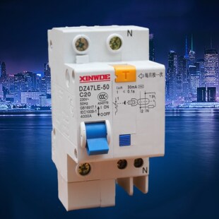 32A main opening leakage DZ47 circuit breaker switch with +