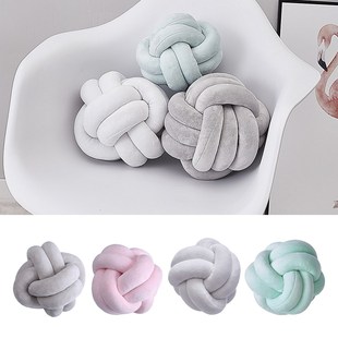 Soft Plush Knot Cushion Sofa Throw Pillow for Living Room Gr
