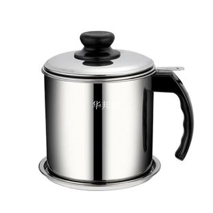 Oil Strainer Container Leakproof Anti Scald Dispenser With F