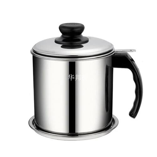 Oil Strainer Container Leakproof Anti Scald Dispenser With F