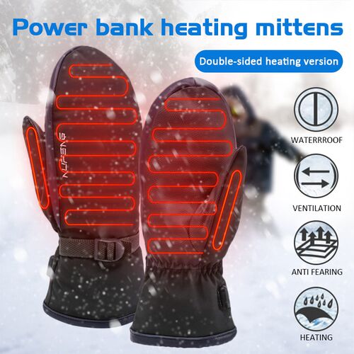 Mens Full Finger Heated Gloves Womens Child Warm Cycling