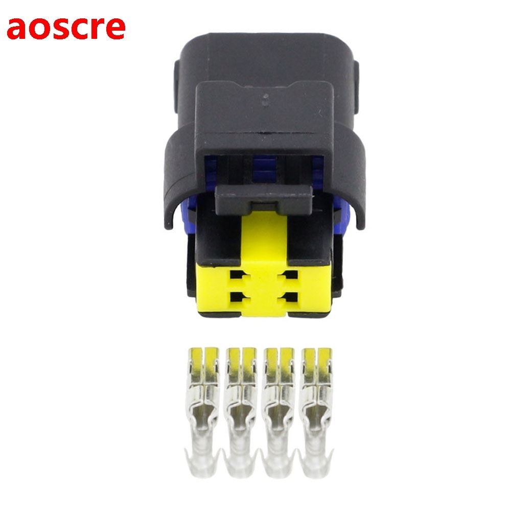 4 Pin Jacket Automotive Connectors Car Connector with Termin