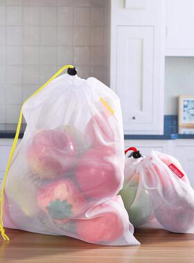 15Pcs 3 Sie Reusable Mesh Produce Bags Washable Eco Friendl