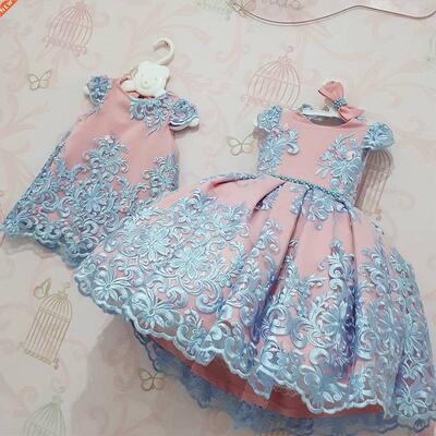 Embroidery Flower Wedding Evening Children Clothing Princess