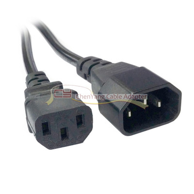 1.8m Male to Female PC Power Extension Cord Cable Wire IEC