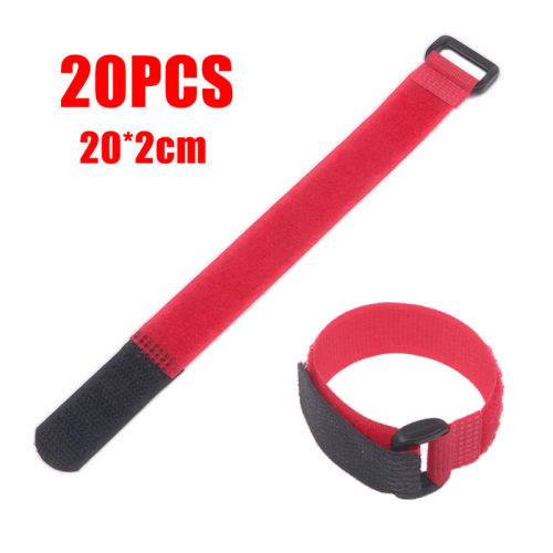 Mayitr 20pcs Reusable Cable Ties Nylon Fastener Hook Loop St