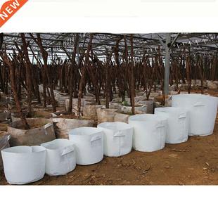 7 Sizes Round white Fabric Pots Plant Pouch Root Container G