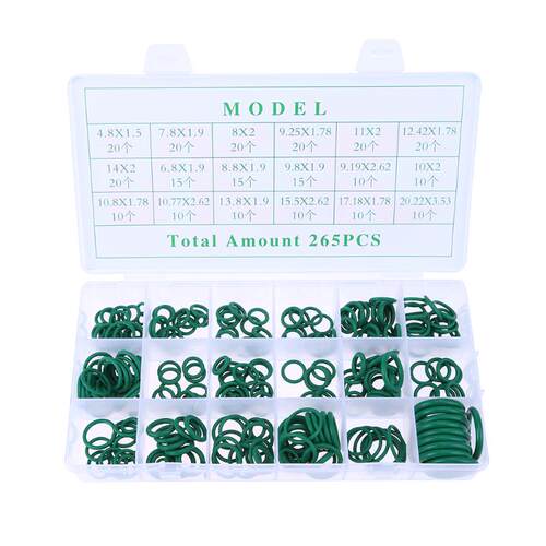 270pcs 18 Sizes Kit Air Conditioning Car Vehicle HNBR O Ring
