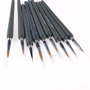 9Pcs Brush Pen For Sketched Outline Lines Gouache Watercolor