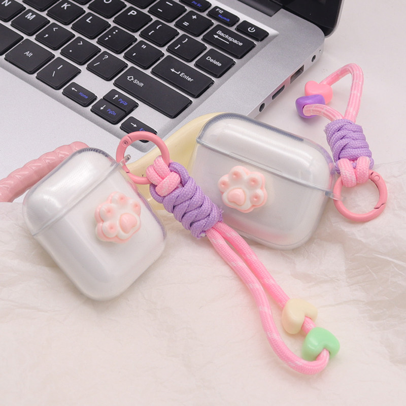 适用苹果airpods保护套pro3代防撞软壳1/2代无线蓝牙耳机充电仓保护软壳防摔pro4代防猫咬卡通外壳透明创意