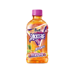 康师傅冰红茶热带风味330ml*24瓶整箱饮料批发餐饮果汁饮品迷你瓶