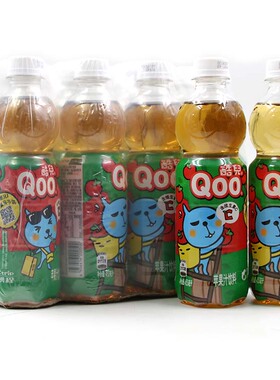 酷儿苹果汁450ml*12整箱装美汁源果汁夏季果味饮料可口可乐出品