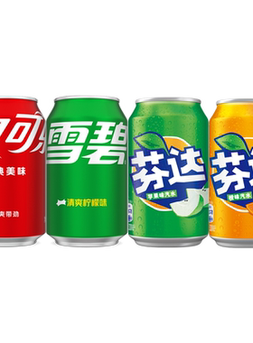 可口可乐雪碧芬达混合口味330ml