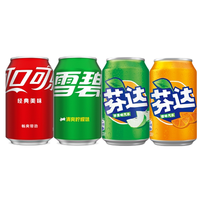 可口可乐雪碧芬达混合口味330ml