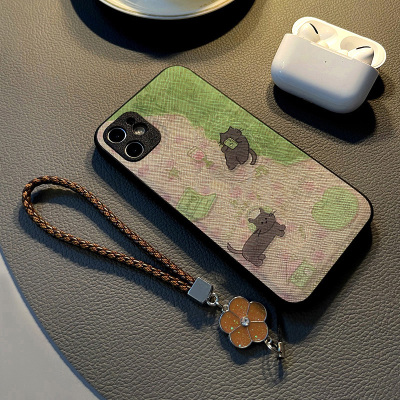 适用华为畅享荣耀魔术6 5 8 pro/magic6手机壳play6t硅胶创意皮革纹全包防摔保护套女挂绳新款音乐红酒黑猫