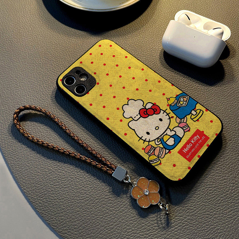 适用小米红米note13 12pro 11t/11/10手机壳硅胶创意note14 pro皮纹全包防摔软保护套女挂绳新款波点厨师猫咪,3C数码配件,手机保护套/壳,淘宝优惠券,粉丝福利购,淘宝优惠卷