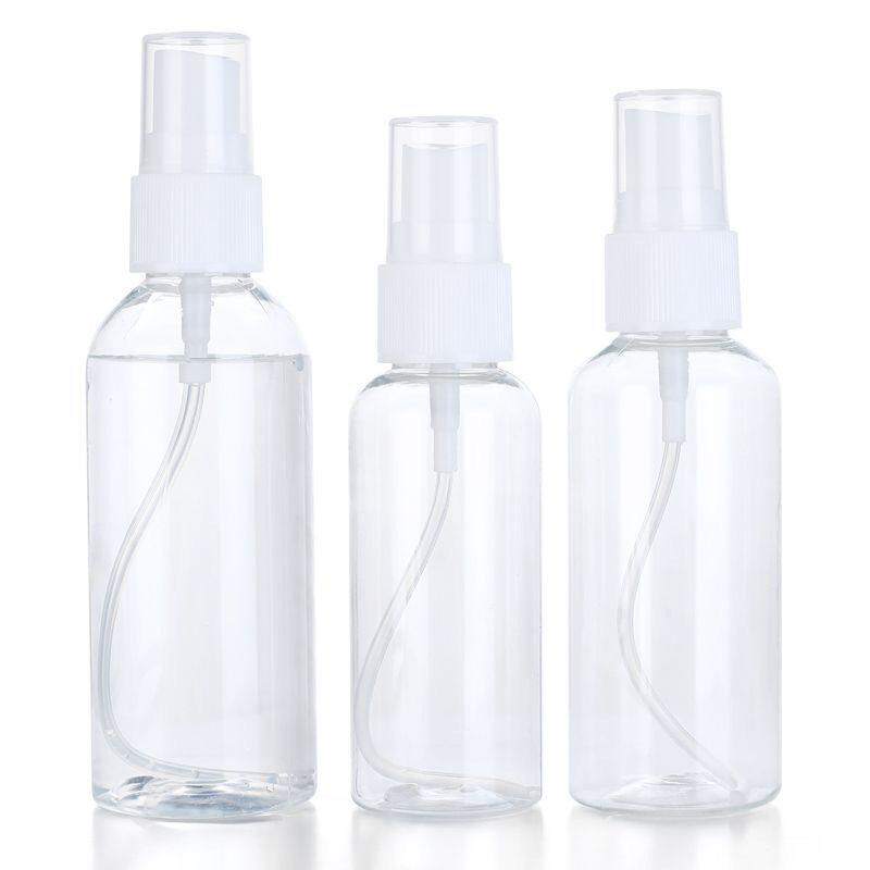 30/50/100ml酒精喷雾瓶pet透明便携小喷壶香水分装