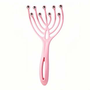 九爪头皮按摩器滚珠梳经络疏通八爪鱼挠头神器头部按摩放松工具