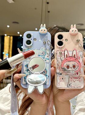 适用于vivox23手机壳女新款x21發财拉布布x20全包x9s斜挎x7流沙镜x30防摔x50软硅胶x60个性x70pro潮x80保护套