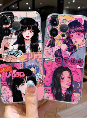 个性旗开得胜女孩适用于小米16 15 14pro手机壳IM11 10新款红米k80 k70 k60ultra透明note14 13 12韩风保护套