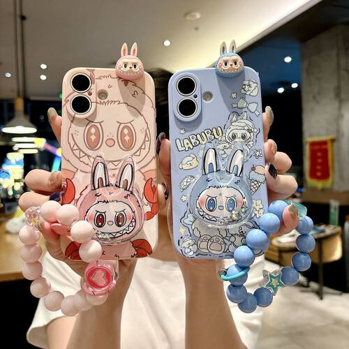 可爱拉布布适用于oppor17pro手机壳女新款r17超好看手珠r15x全包式r15情侣r9防摔r9plus潮r11硅胶r11st保护套