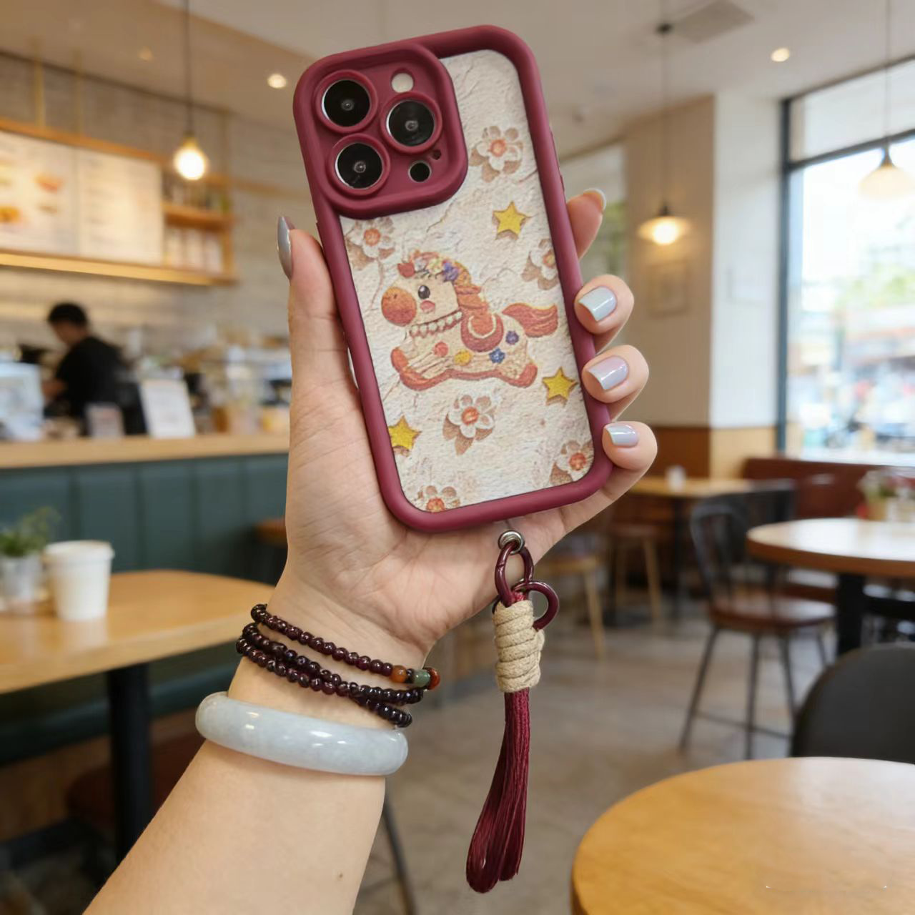 网红油画小马适用于小米17pro手机壳mi17 15 14女新款IM17promax马年喜庆13lite全包式miui12 11 10s挂绳8ud