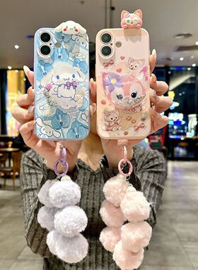 冬天毛绒手珠玉桂狗适用于小米17手机壳女新款17pro玲娜贝儿mi15 14 13个性13lite全包miui12潮12s防摔11lite
