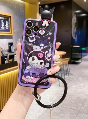 夏ins手环吃蛋糕库洛米适用vivox23手机壳新款背带x23幻彩版女x21a腕带式x21UDA硅胶x20全包x9防摔x9plus软壳