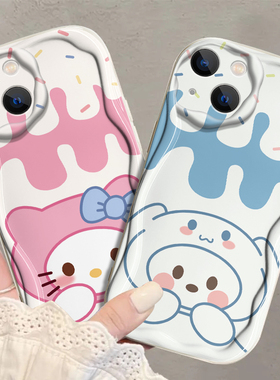 超萌HelloKitty适用红米turbo3奶油壳新款note10女note10pro情侣note9卡通玉桂狗note9pro镜头全包防摔手机壳