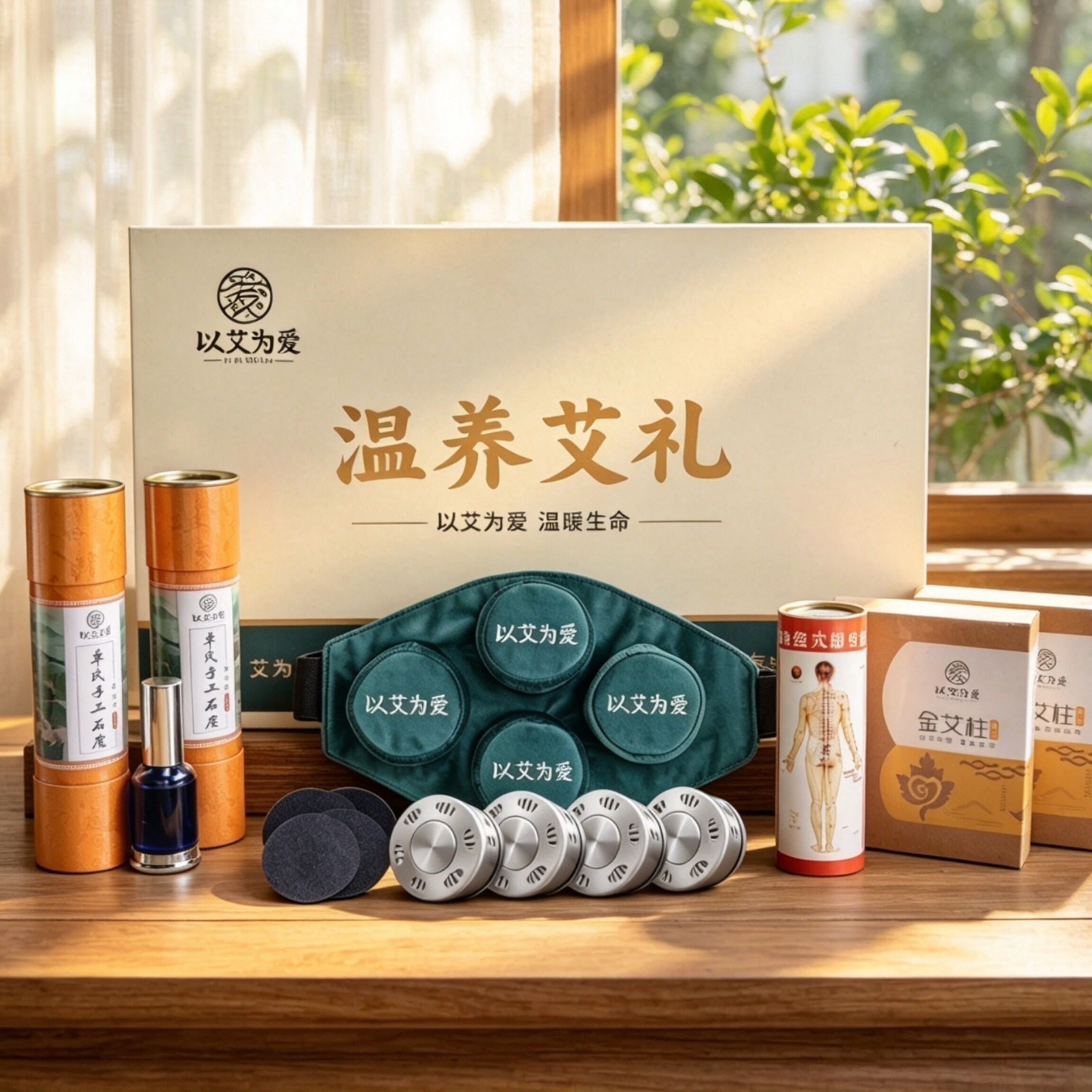 以艾为爱便携艾灸礼盒送礼优选